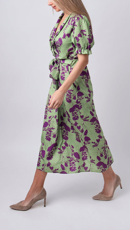 CARINA - VESTIDO LARGO CON ESTAMPA FLORAL